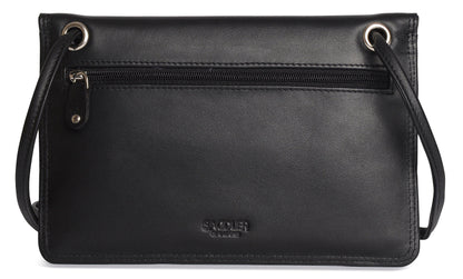 Isabelle RFID Leather Slimline Crossbody Bag - Bascora