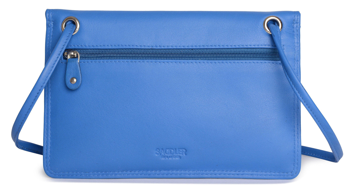 Isabelle RFID Leather Slimline Crossbody Bag - Bascora