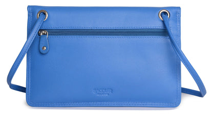 Isabelle RFID Leather Slimline Crossbody Bag - Bascora