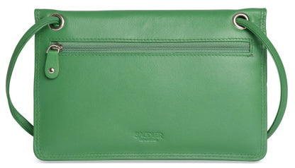 Isabelle RFID Leather Slimline Crossbody Bag - Bascora
