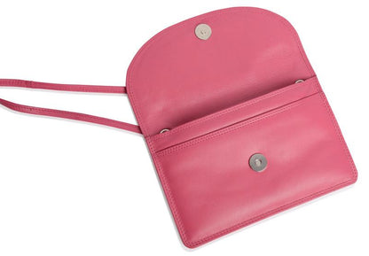 Isabelle RFID Leather Slimline Crossbody Bag - Bascora