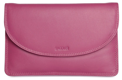 Isabelle RFID Leather Slimline Crossbody Bag - Bascora