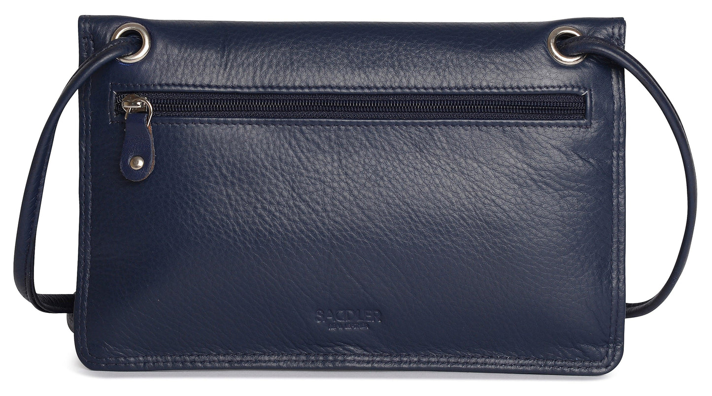 Isabelle RFID Leather Slimline Crossbody Bag - Bascora