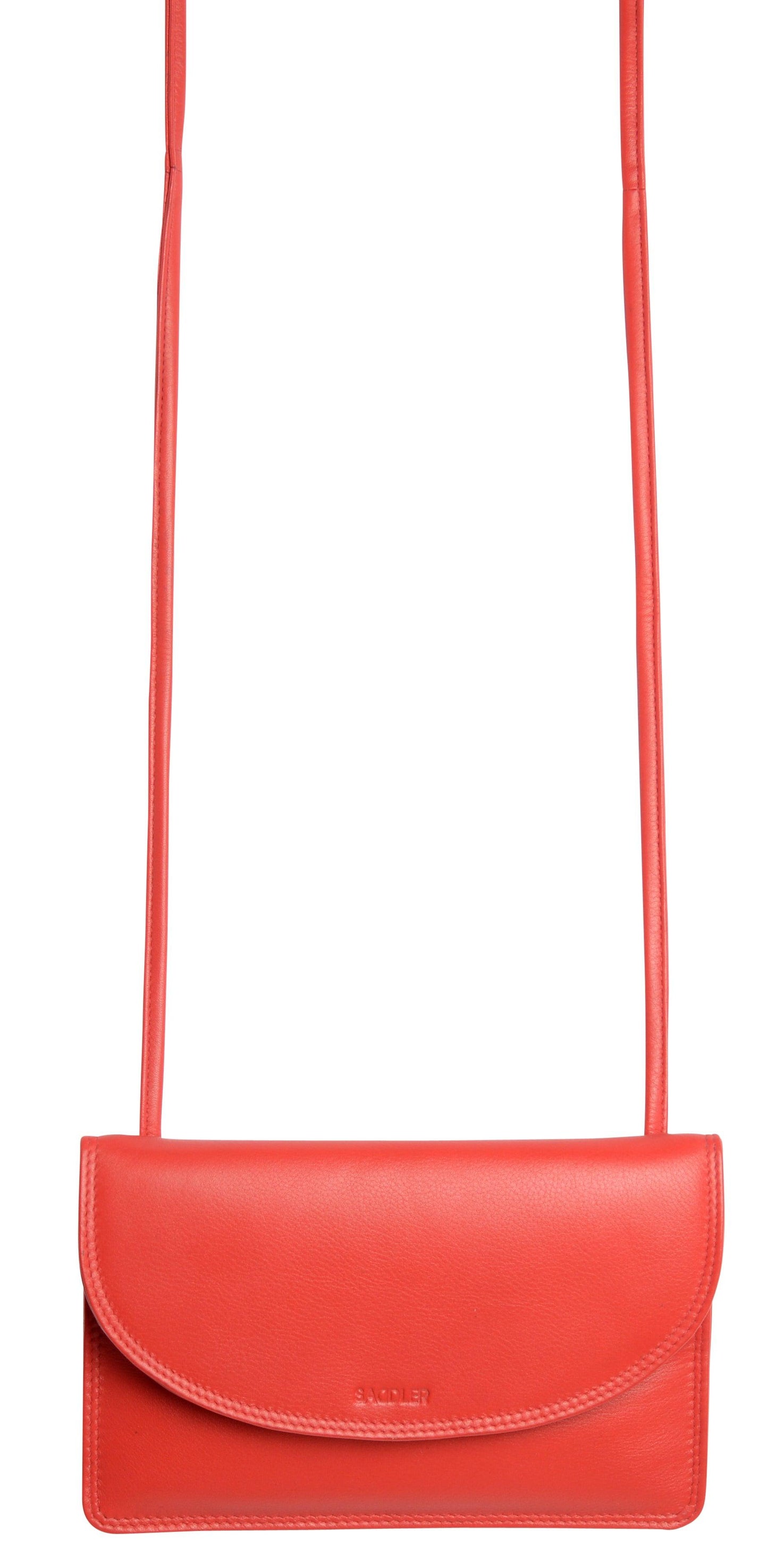 Isabelle RFID Leather Slimline Crossbody Bag - Bascora