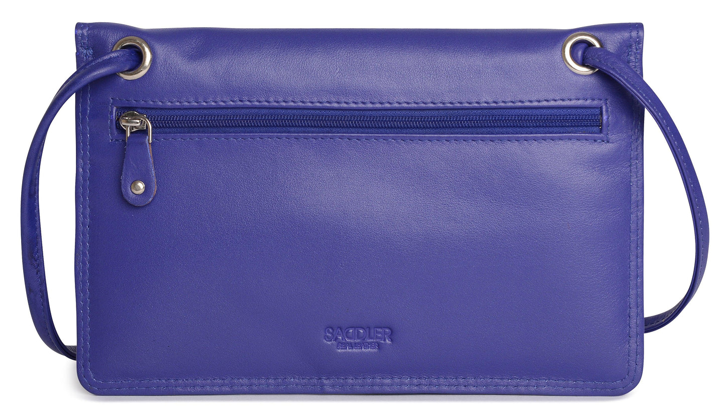 Isabelle RFID Leather Slimline Crossbody Bag - Bascora