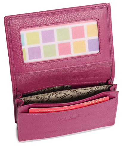 Jessica RFID Leather Card Holder - Bascora