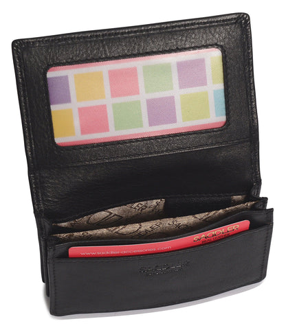 Jessica RFID Leather Card Holder - Bascora