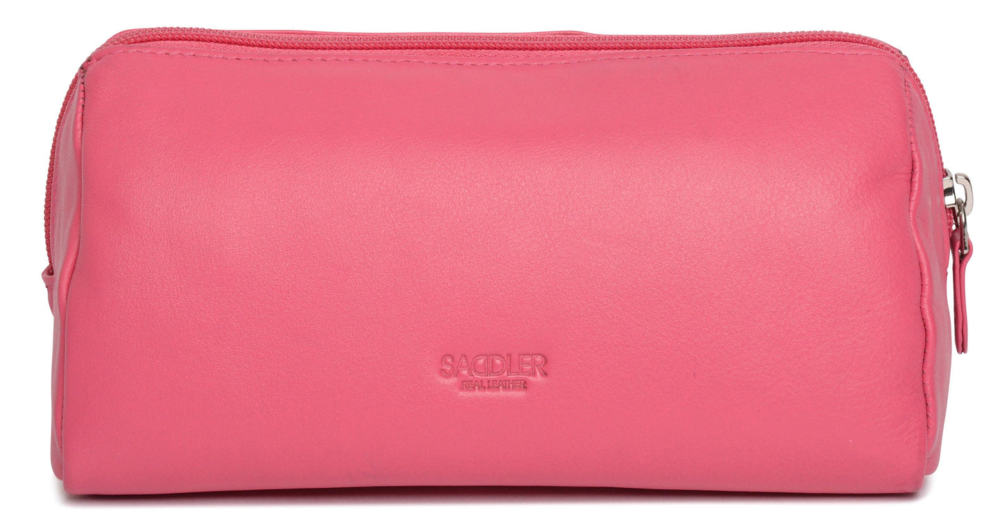 Megan RFID Leather Cosmetic Bag - Bascora