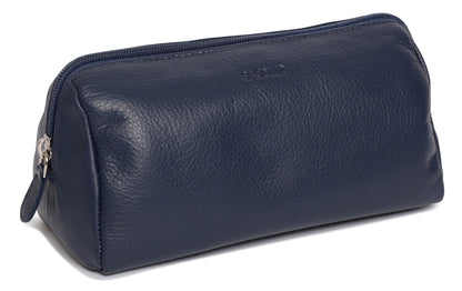 Megan RFID Leather Cosmetic Bag - Bascora