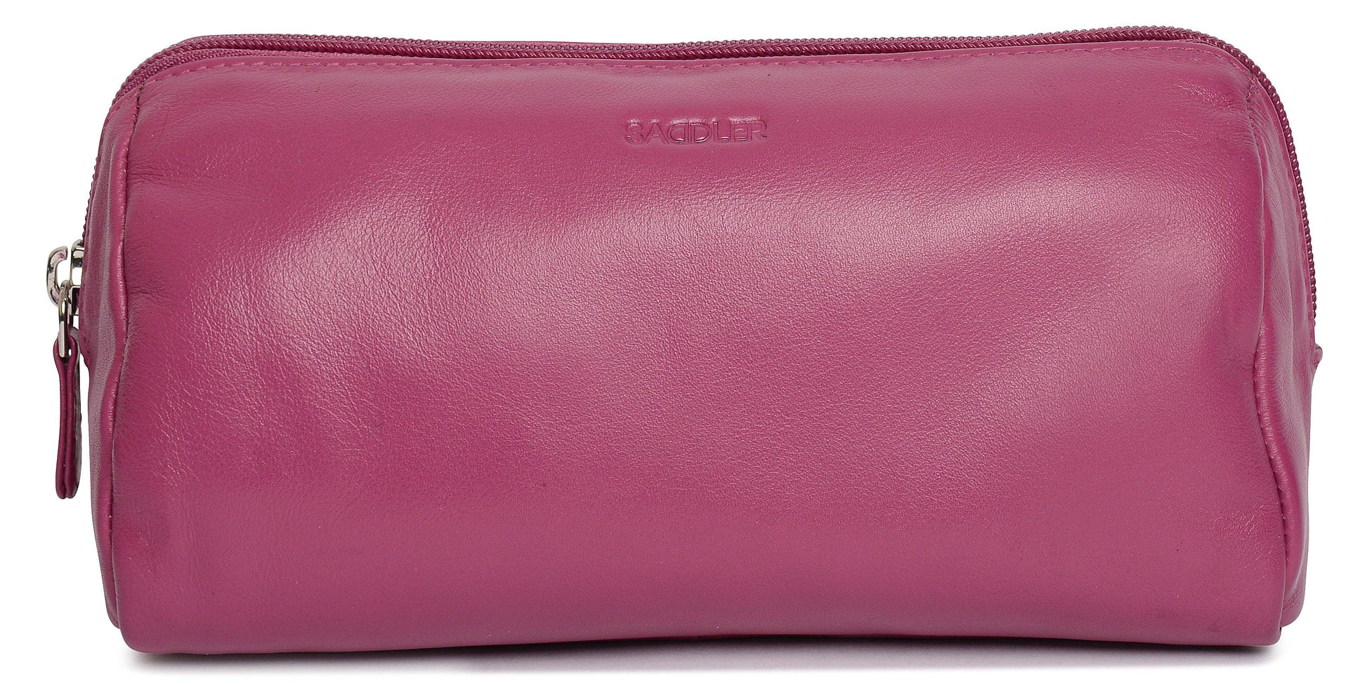 Megan RFID Leather Cosmetic Bag - Bascora