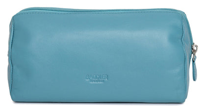 Megan RFID Leather Cosmetic Bag - Bascora