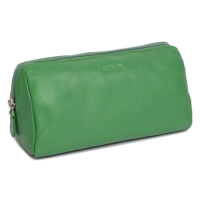 Megan RFID Leather Cosmetic Bag - Bascora