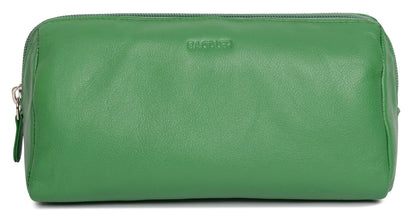 Megan RFID Leather Cosmetic Bag - Bascora