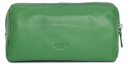 Megan RFID Leather Cosmetic Bag - Bascora