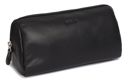 Megan RFID Leather Cosmetic Bag - Bascora