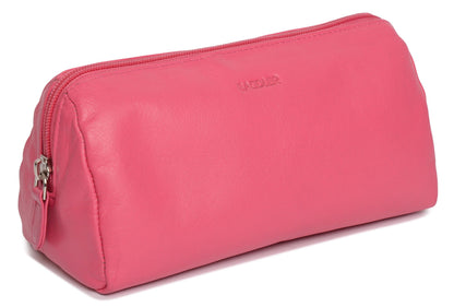 Megan RFID Leather Cosmetic Bag - Bascora