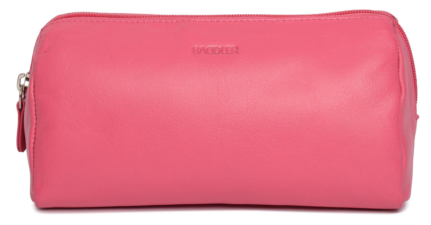 Megan RFID Leather Cosmetic Bag - Bascora