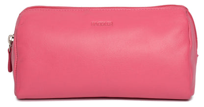 Megan RFID Leather Cosmetic Bag - Bascora