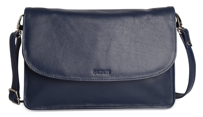 Olivia Leather Crossbody Bag - Bascora