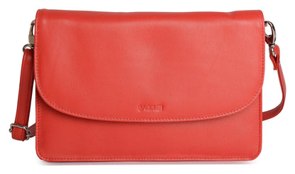 Olivia Leather Crossbody Bag - Bascora