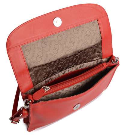 Olivia Leather Crossbody Bag - Bascora