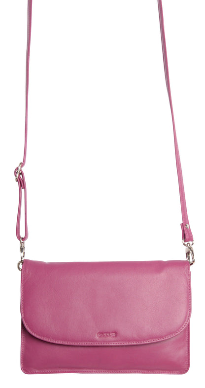 Olivia Leather Crossbody Bag - Bascora