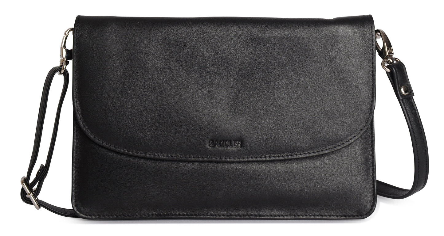 Olivia Leather Crossbody Bag - Bascora