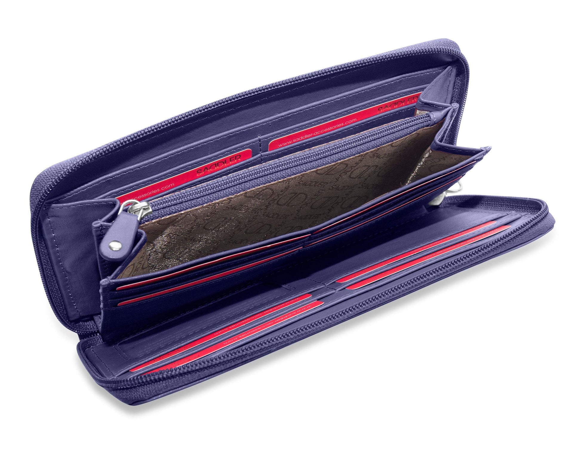 Sophia RFID Leather Zip Around Purse - Bascora