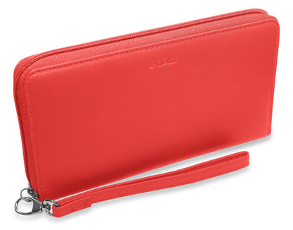 Sophia RFID Leather Zip Around Purse - Bascora