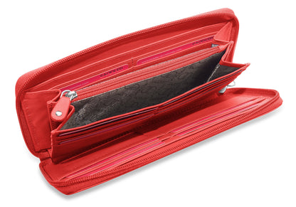 Sophia RFID Leather Zip Around Purse - Bascora