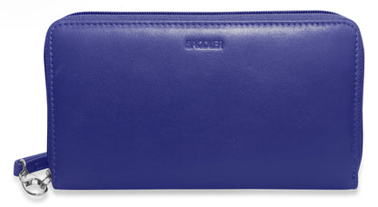 Sophia RFID Leather Zip Around Purse - Bascora