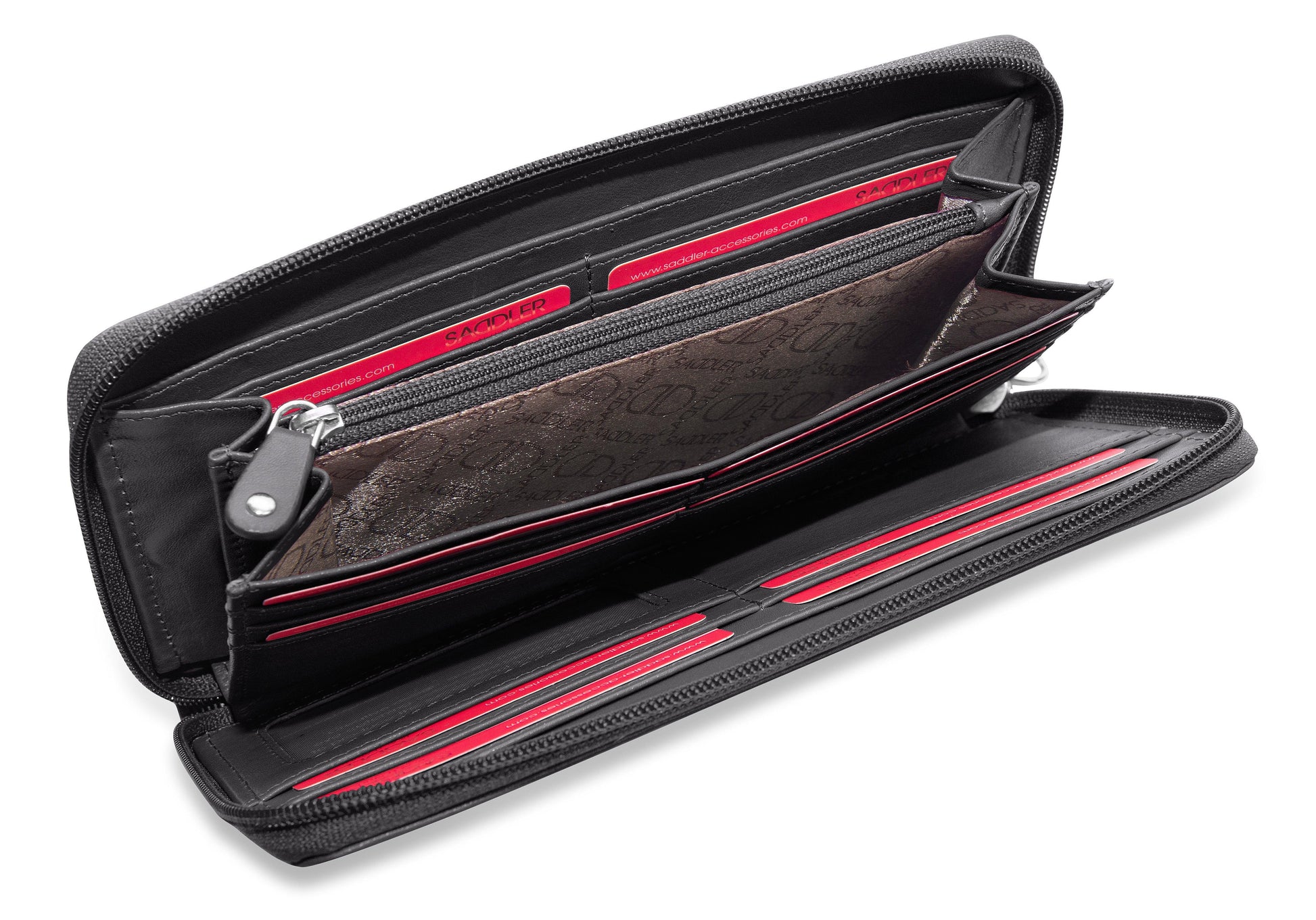 Sophia RFID Leather Zip Around Purse - Bascora