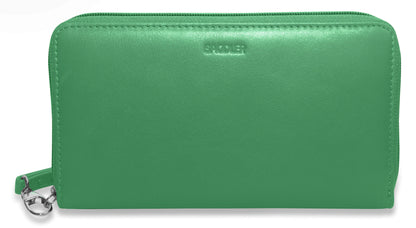 Sophia RFID Leather Zip Around Purse - Bascora