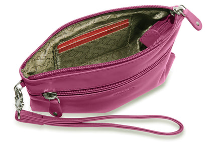 Scarlett RFID Leather Mini Clutch - Bascora