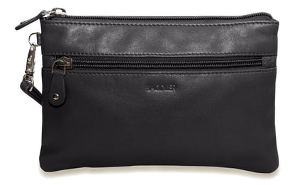 Scarlett RFID Leather Mini Clutch - Bascora