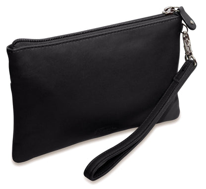 Scarlett RFID Leather Mini Clutch - Bascora